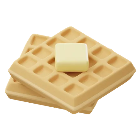 Waffel  3D Icon