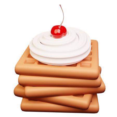 Waffel  3D Icon