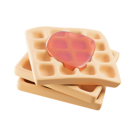 Waffel  3D Icon