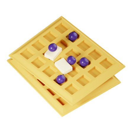 Waffel  3D Icon