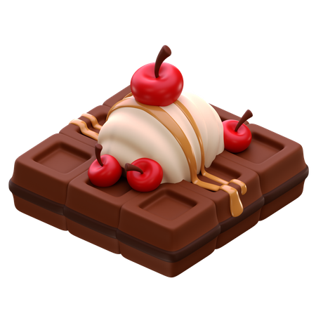 Waffel  3D Icon