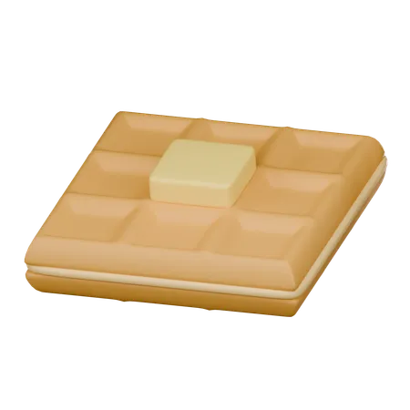 Waffle 3 D Icon 3D Icon