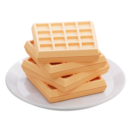 Waffle  3D Icon