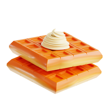 Waffle  3D Icon