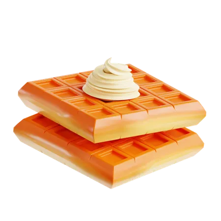 Waffle  3D Icon