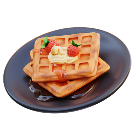 Waffle  3D Icon