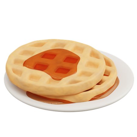 Waffle  3D Icon