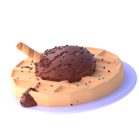 Waffle  3D Icon