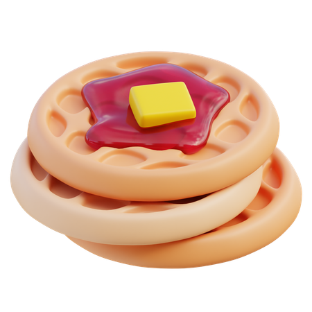 Waffle  3D Icon