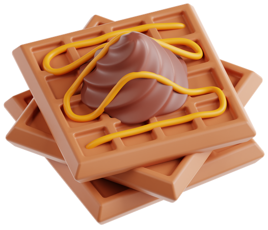 Waffle  3D Icon