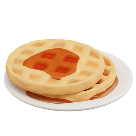 Waffle  3D Icon