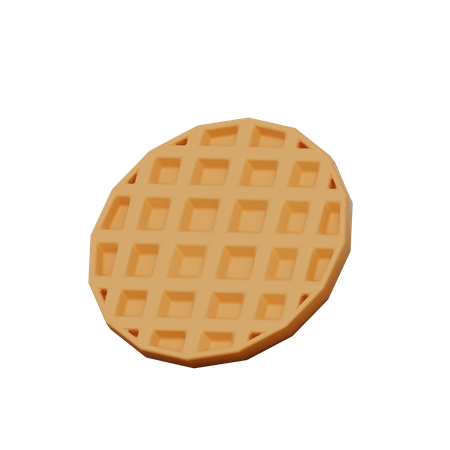 Waffle  3D Illustration