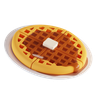 waffle 3d illustration