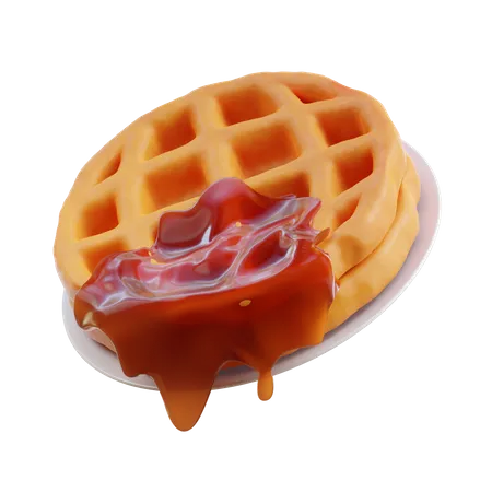 Waffle  3D Illustration