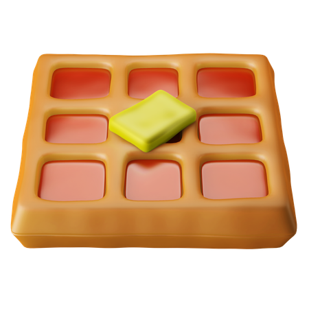 Waffle belga  3D Icon