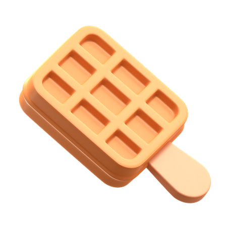 Sorvete de waffle  3D Icon