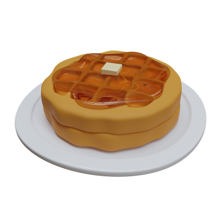 Waffles  3D Icon