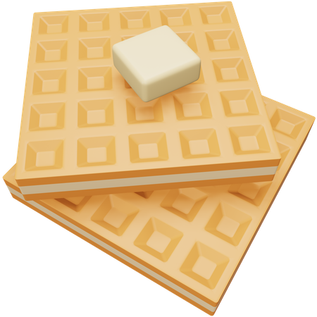 Waffles 3D Icon