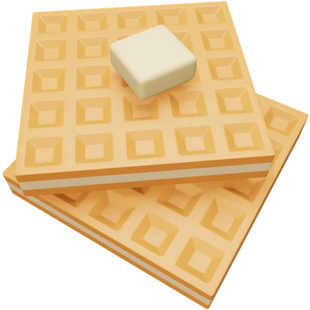 Waffles 3D Icon