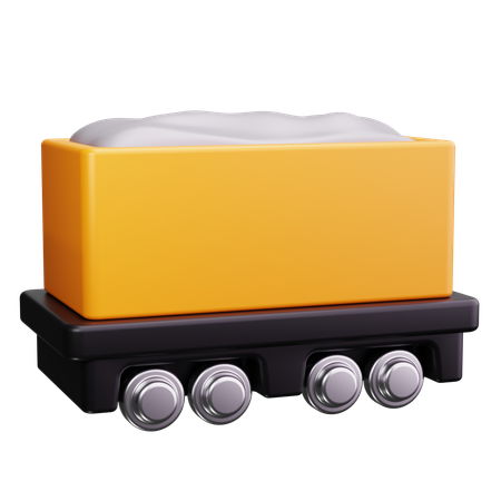 Wagon de chemin de fer  3D Icon