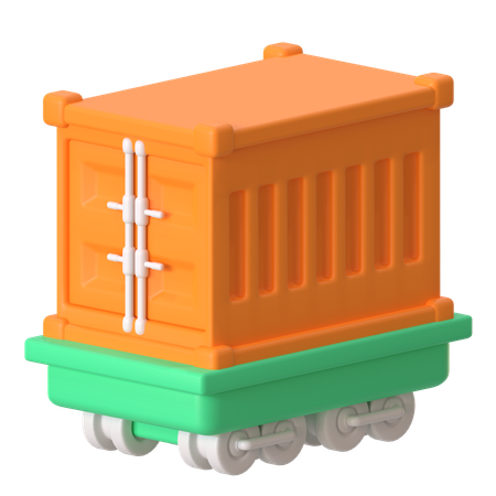 Wagon d'expédition  3D Icon