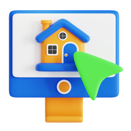 Wählen Sie Zuhause  3D Icon