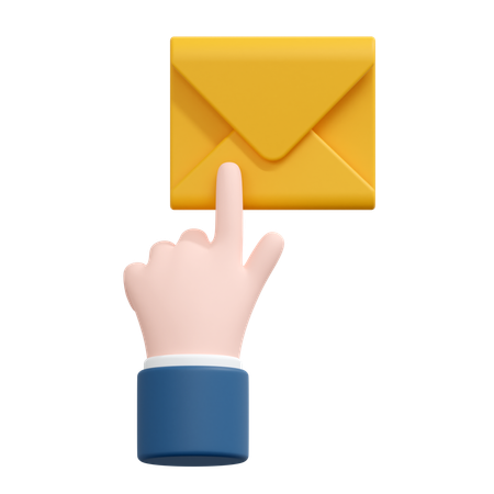 E-Mail-Nachricht auswählen  3D Icon