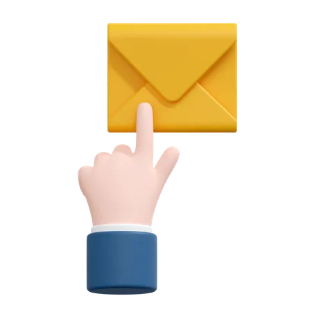 E-Mail-Nachricht auswählen  3D Icon