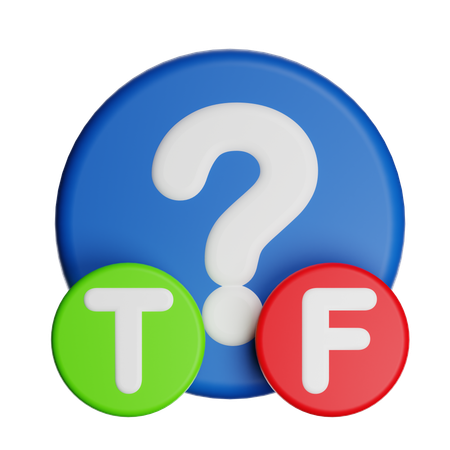 Richtig oder falsch  3D Icon
