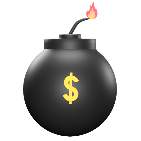 Währungsbombe  3D Icon