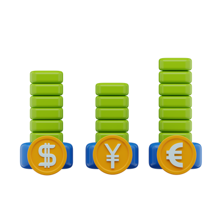 Währungsdiagramm  3D Icon