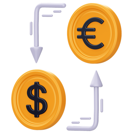 Währungspaar  3D Icon