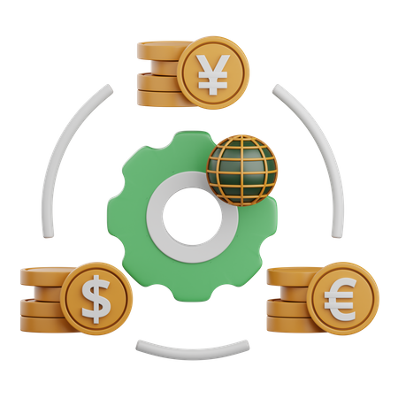 Währungsumrechnung  3D Icon
