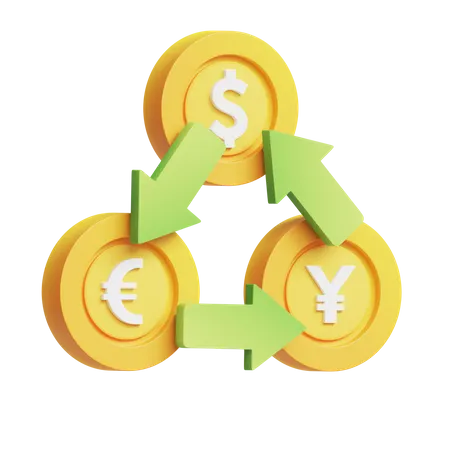 Währungsumrechnung  3D Icon