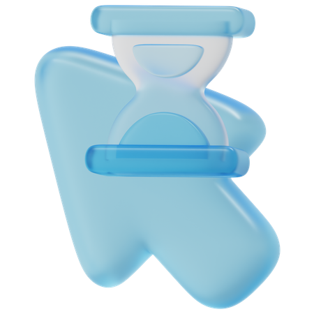 Wait Hourglass  3D Icon