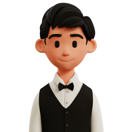 Waiter  3D Icon