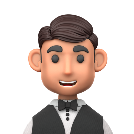 Waiter  3D Icon