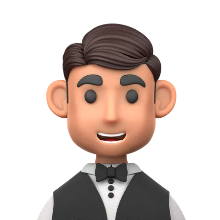 Waiter  3D Icon