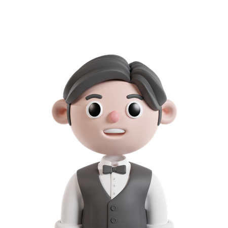 Waiter  3D Icon