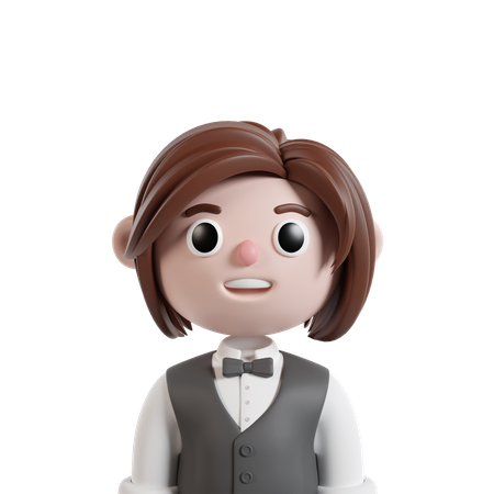 Waiter  3D Icon