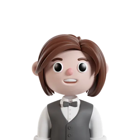 Waiter  3D Icon