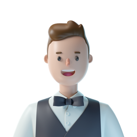 Waiter  3D Icon