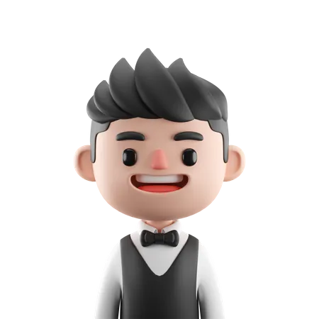 Waiter  3D Icon