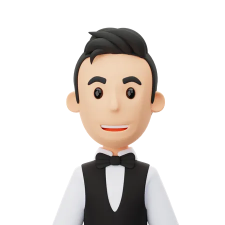 Waiter  3D Icon