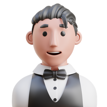 Waiter  3D Icon