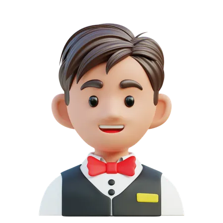 Waiter  3D Icon