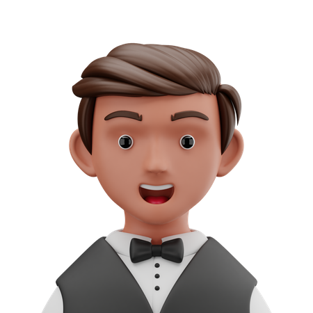 Waiter  3D Icon