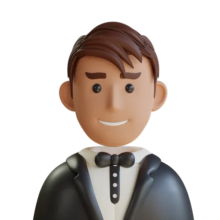 Waiter  3D Icon