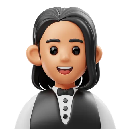 Waiter  3D Icon