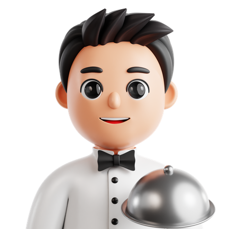 Waiter  3D Icon